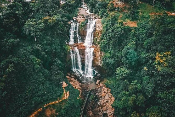 3 Days Nature and Chill Tour of Ella, Nuwara Eliya and Haputale - Day 2: Lipton’s Seat Views, Adisham’s Monastery, Bambarakanda, and Diyaluma Falls