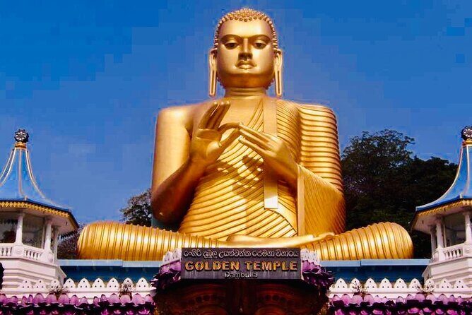 Private Day Trip To Minneriya Sigiriya and Dambulla From Kandy - Dambulla Cave Temple and the Golden Buddha Area